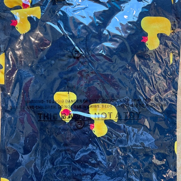 Molokai Surf Boys Collared Button Down Short Sleeve Shirt Duck Size Medium 10/12 - Picture 4 of 4